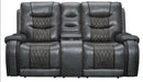 Parker House Outlaw Power Console Loveseat in Stallion - Furniture Max (Falls Church,VA) *