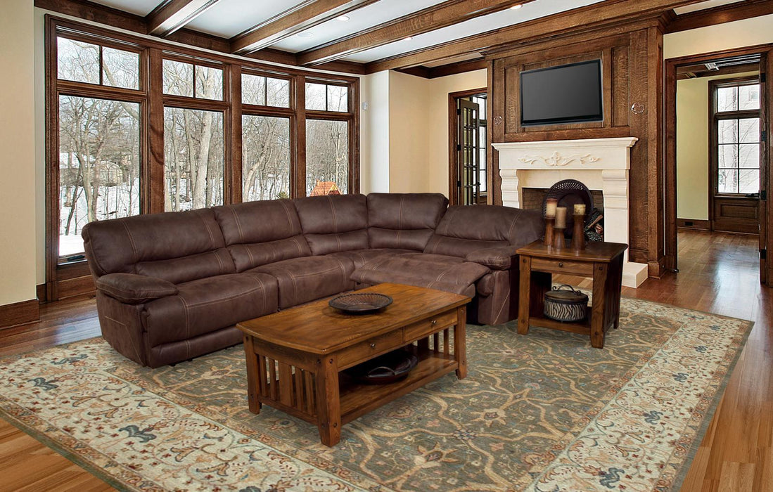 Parker House Pegasus 4pc Power Recliner Sectional in Dark Kahlua - Furniture Max (Falls Church,VA) *