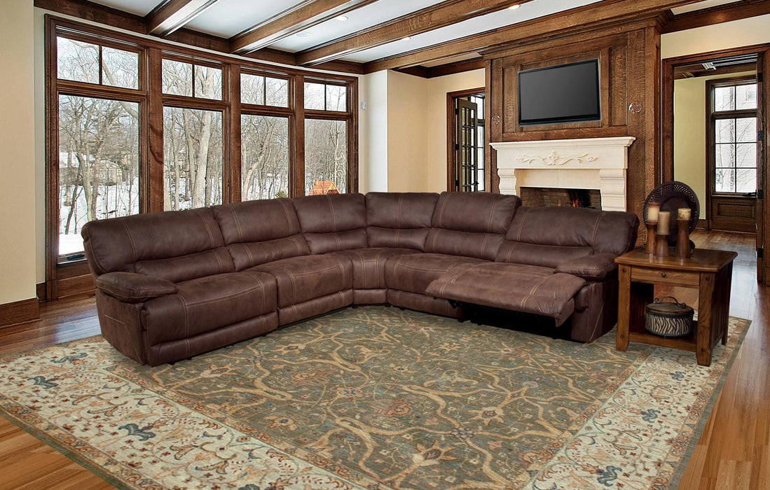 Parker House Pegasus 5pc Power Recliner Sectional in Dark Kahlua - Furniture Max (Falls Church,VA) *