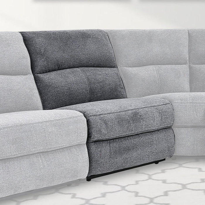 Parker House Polaris Armless Chair in Bizmark Grey - Furniture Max (Falls Church,VA) *