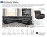 Parker House Polaris Corner Wedge in Slate - Furniture Max (Falls Church,VA) *