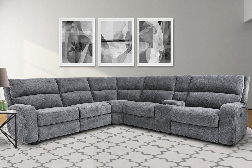 Parker House Polaris Entertainment Console in Bizmark Grey - Furniture Max (Falls Church,VA) *