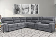 Parker House Polaris Power Right Arm Facing Recliner in Bizmark Grey - Furniture Max (Falls Church,VA) *