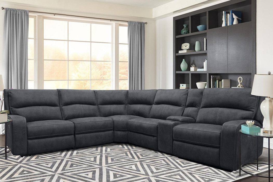 Parker House Polaris Entertainment Console in Slate - Furniture Max (Falls Church,VA) *