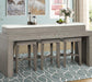 Parker House Pure Modern Everywhere Console with 3 Stools in Moon Stone-4 - Furniture Max (Falls Church,VA) *