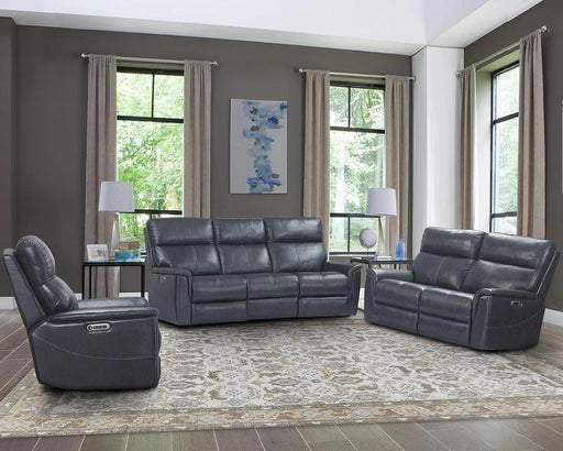 Parker House Reed Power Loveseat in Indigo - Furniture Max (Falls Church,VA) *
