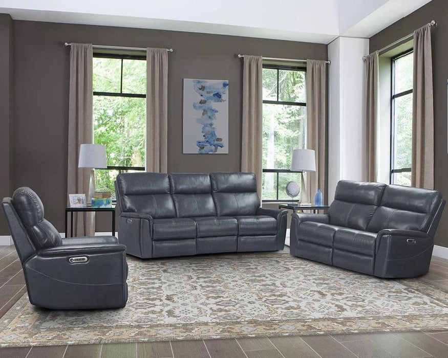 Parker House Reed Power Loveseat in Indigo - Furniture Max (Falls Church,VA) *