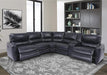 Parker House Samson Armless Recliner in Banner Navy - Furniture Max (Falls Church,VA) *