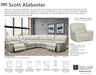 Parker House Scott Armless Chair in Alabaster - Furniture Max (Falls Church,VA) *