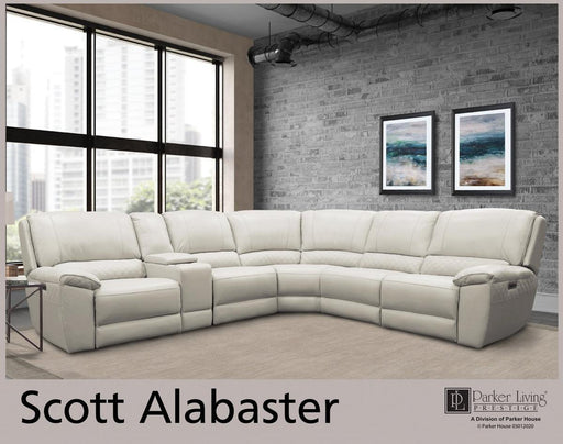 Parker House Scott Power Right Arm Facing Recliner in Alabaster - Furniture Max (Falls Church,VA) *