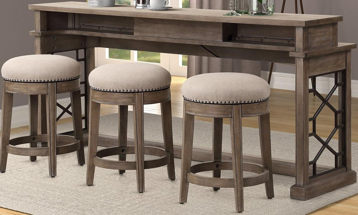 Parker House Sundance Everywhere Console with 3 Stools in Sandstone - Furniture Max (Falls Church,VA) *
