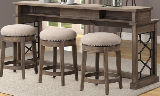 Parker House Sundance Everywhere Console with 3 Stools in Sandstone - Furniture Max (Falls Church,VA) *