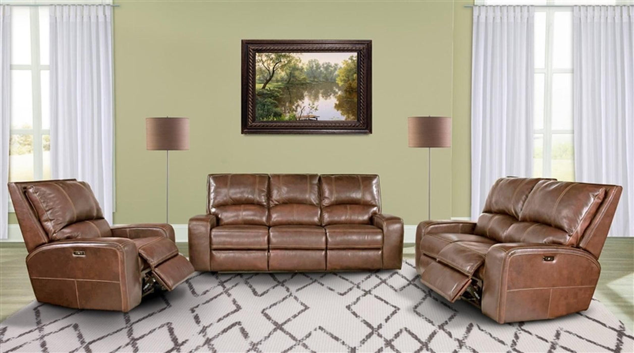 Parker House Swift Loveseat Dual  Recliner PWR w/USB & PWR Headrest in Bourbon - Furniture Max (Falls Church,VA) *