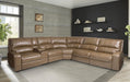 Parker House Swift Straight Console w/ USB in Bourbon - Furniture Max (Falls Church,VA) *