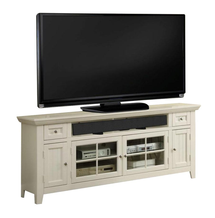Parker House Tidewater 72" TV Console in Vintage White - Furniture Max (Falls Church,VA) *