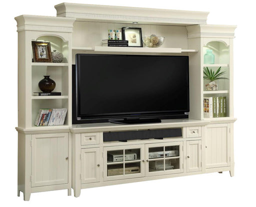 Parker House Tidewater 72" Console Entertainment Wall in Vintage White - Furniture Max (Falls Church,VA) *