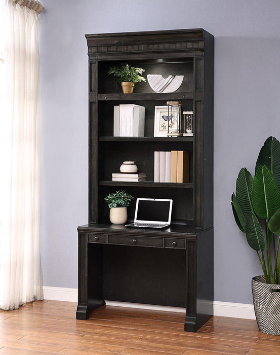 Parker House Washington Heights 2pc Library Desk in Washed Charcoal - Furniture Max (Falls Church,VA) *