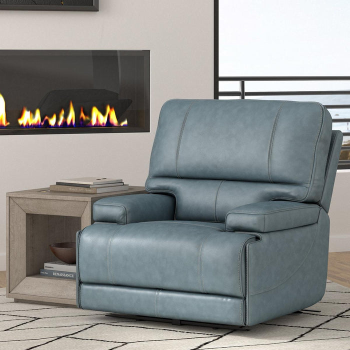 Parker House Whitman Power Cordless Recliner in Verona Azure - Furniture Max (Falls Church,VA) *