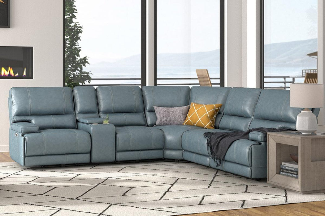 Parker House Whitman Power Cordless Armless Recliner in Verona Azure - Furniture Max (Falls Church,VA) *
