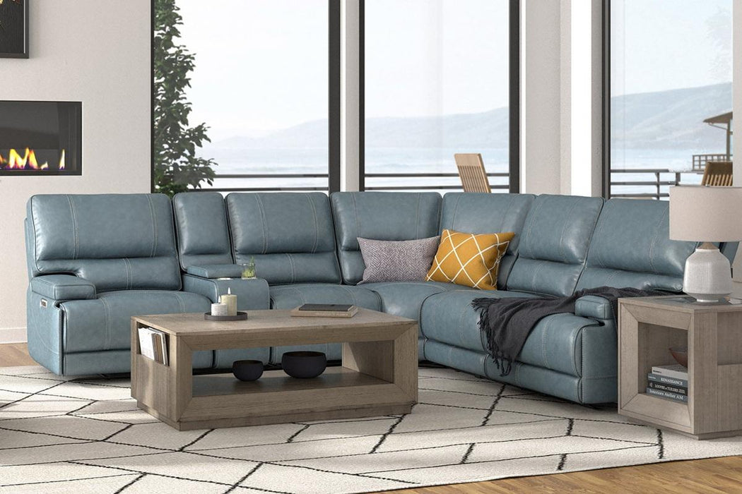 Parker House Whitman Cordless Entertainment Console in Verona Azure - Furniture Max (Falls Church,VA) *