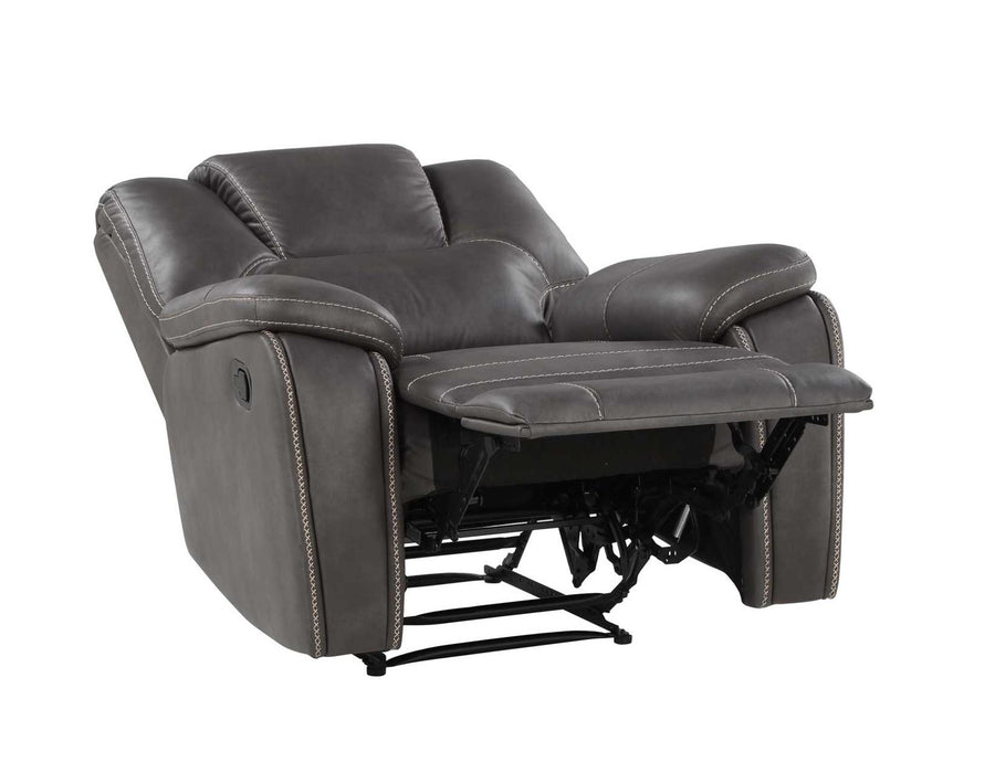 Steve Silver Katrine Manual Recliner Chair in Charcoal - Furniture Max (Falls Church,VA) *