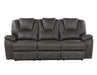 Steve Silver Katrine Manual Reclining Sofa in Charcoal - Furniture Max (Falls Church,VA) *