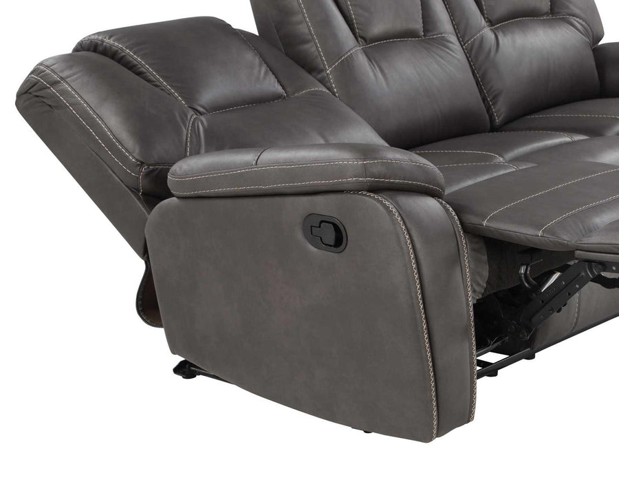 Steve Silver Katrine Manual Reclining Sofa in Charcoal - Furniture Max (Falls Church,VA) *