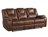Steve Silver Katrine Manual Reclining Sofa in Chestnut Brown - Furniture Max (Falls Church,VA) *