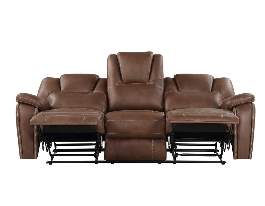 Steve Silver Katrine Manual Reclining Sofa in Chestnut Brown - Furniture Max (Falls Church,VA) *