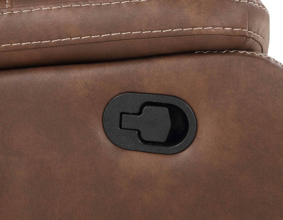 Steve Silver Katrine Manual Reclining Sofa in Chestnut Brown - Furniture Max (Falls Church,VA) *