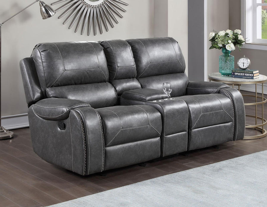 Steve Silver Keily Manual Glider Reclining Loveseat in Dove Grey - Furniture Max (Falls Church,VA) *
