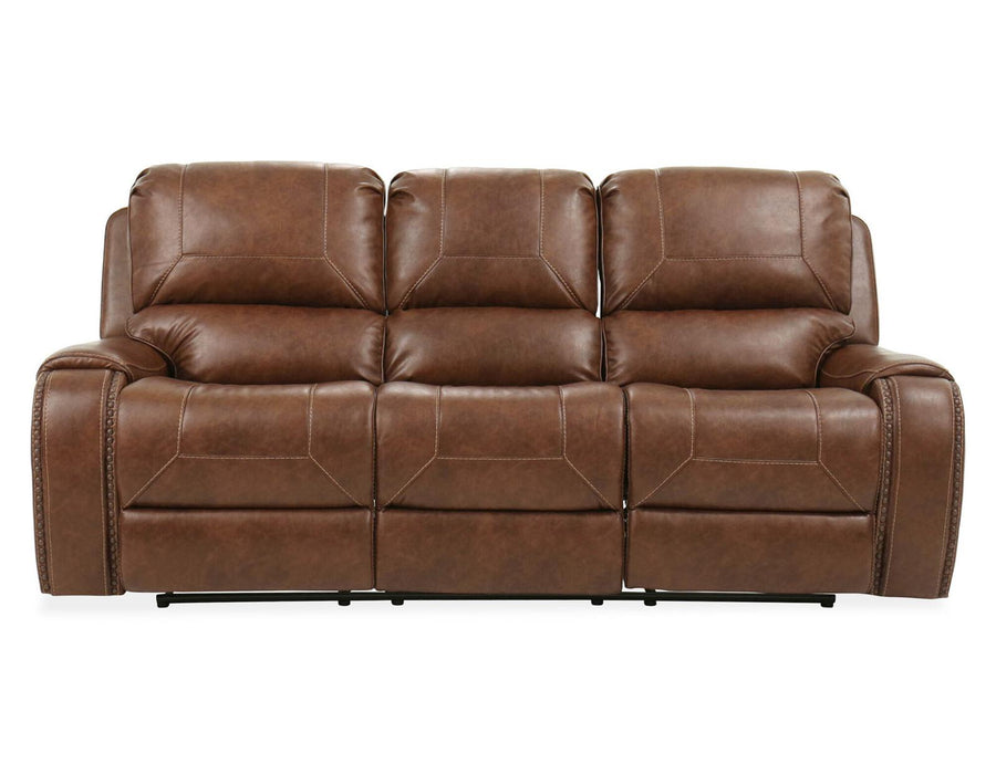Steve Silver Keily Manual Reclining Sofa w/ Dropdown Table in Brown - Furniture Max (Falls Church,VA) *