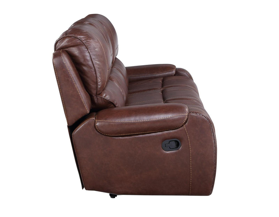 Steve Silver Keily Manual Reclining Sofa w/ Dropdown Table in Brown - Furniture Max (Falls Church,VA) *