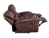 Steve Silver Keily Manual Reclining Sofa w/ Dropdown Table in Brown - Furniture Max (Falls Church,VA) *