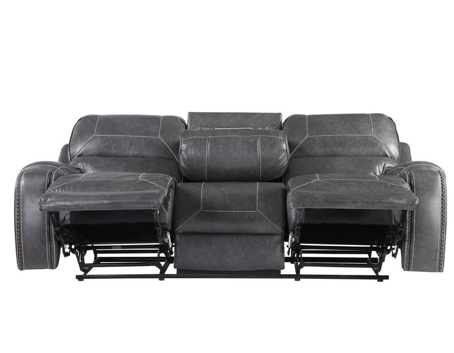 Steve Silver Keily Manual Reclining Sofa w/ Dropdown Table in Dove Grey - Furniture Max (Falls Church,VA) *