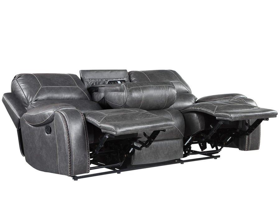 Steve Silver Keily Manual Reclining Sofa w/ Dropdown Table in Dove Grey - Furniture Max (Falls Church,VA) *