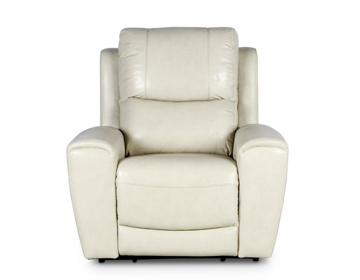 Steve Silver Laurel Leather Dual Power Recliner in Ivory - Furniture Max (Falls Church,VA) *