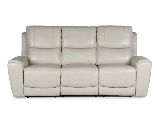 Steve Silver Laurel Leather Dual Power Reclining Sofa in Ivory - Furniture Max (Falls Church,VA) *