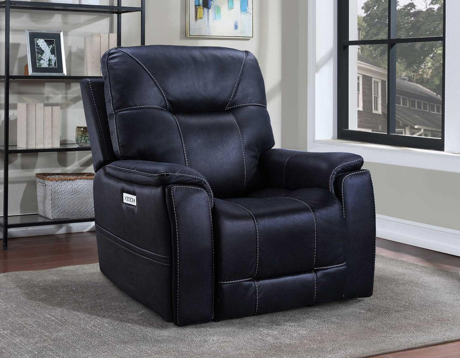 Steve Silver Lexington Triple-Power Media Recliner in Ocean Blue - Furniture Max (Falls Church,VA) *