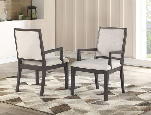 Steve Silver Mila Arm Chair in Washed Grey (Set of 2) - Furniture Max (Falls Church,VA) *
