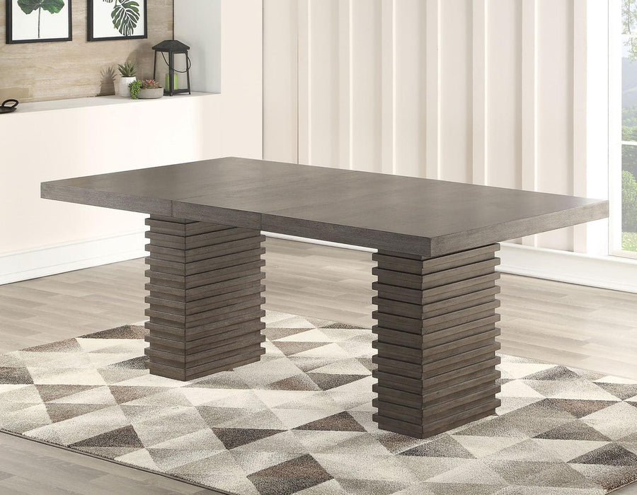 Steve Silver Mila Dining Table in Washed Grey - Furniture Max (Falls Church,VA) *