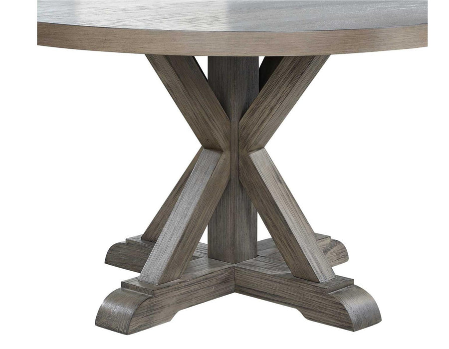 Steve Silver Molly Round Dining Table in Washed Grey Oak - Furniture Max (Falls Church,VA) *