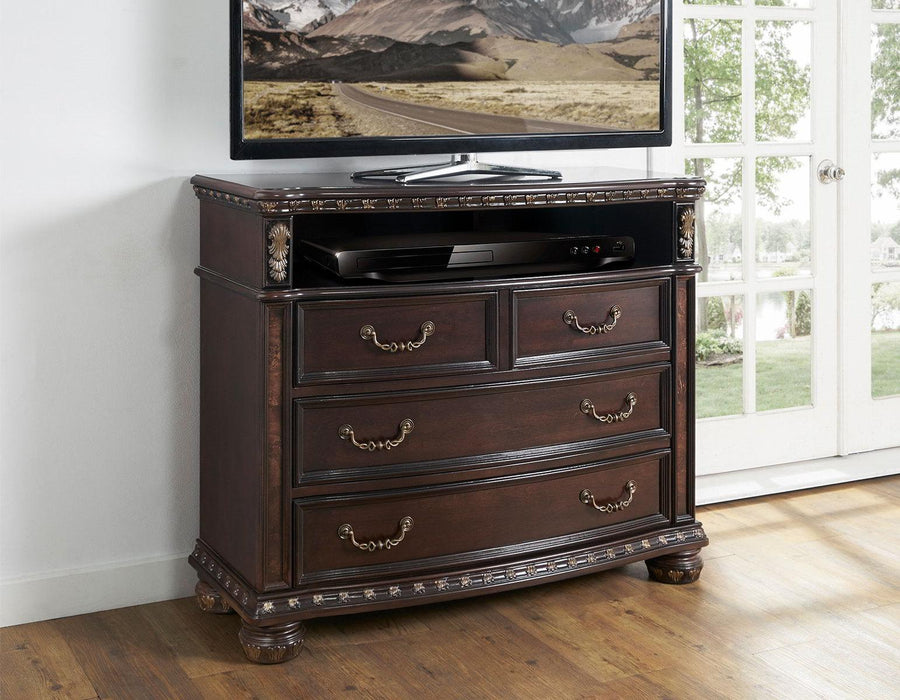 Steve Silver Monte Carlo 4 Drawer Media Chest in Cocoa - Furniture Max (Falls Church,VA) *