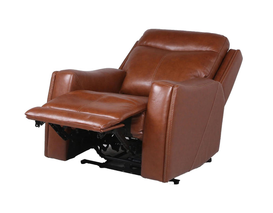 Steve Silver Natalia Leather Dual Power Recliner in Coach - Furniture Max (Falls Church,VA) *