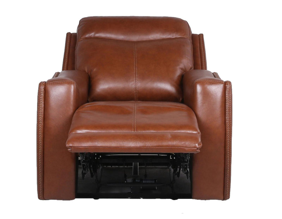 Steve Silver Natalia Leather Dual Power Recliner in Coach - Furniture Max (Falls Church,VA) *