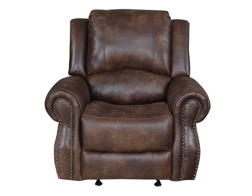 Steve Silver Navarro Manual Glider Recliner in Saddle Brown - Furniture Max (Falls Church,VA) *
