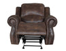 Steve Silver Navarro Manual Glider Recliner in Saddle Brown - Furniture Max (Falls Church,VA) *