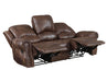 Steve Silver Navarro Manual Reclining Sofa in Saddle Brown - Furniture Max (Falls Church,VA) *