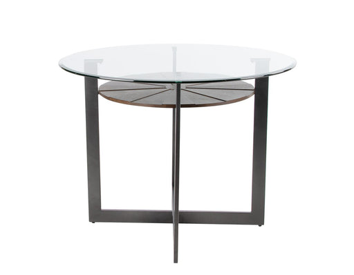 Steve Silver Olson Counter Glass Top Table in Caramel - Furniture Max (Falls Church,VA) *