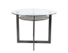 Steve Silver Olson Counter Glass Top Table in Caramel - Furniture Max (Falls Church,VA) *